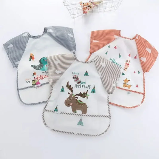 Baby Waterproof Short-Sleeve Bib