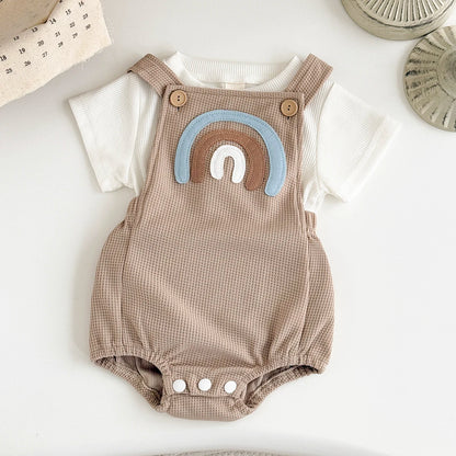 Lullaby Patchwork Baby Set – Short Sleeve 2-Piece