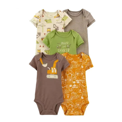 Lullaby Cotton Baby Romper – European Style  5 Pcs Set