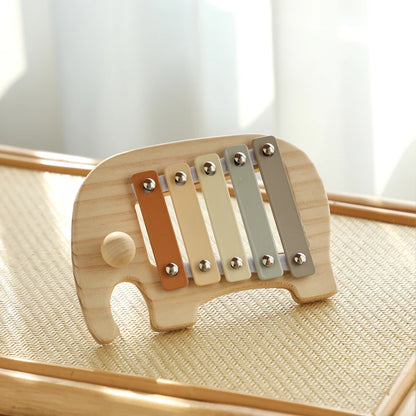 Wooden Musical Instrument Toy – Xylophone, Beads & Drum