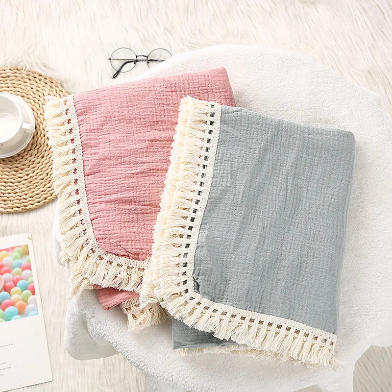 Lullaby Muslin Cotton Baby Blanket