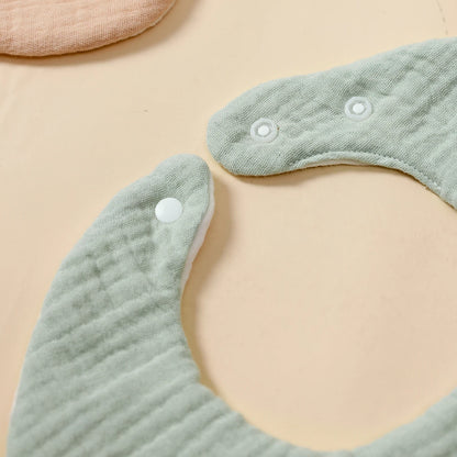 Lullaby Baby Bib – Cute Unisex Everyday Feeding Bib - Set 5 Pcs