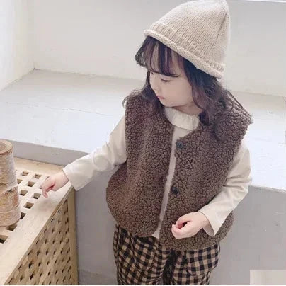 Plush Lamb Wool Vest – Autumn Collection 🍂