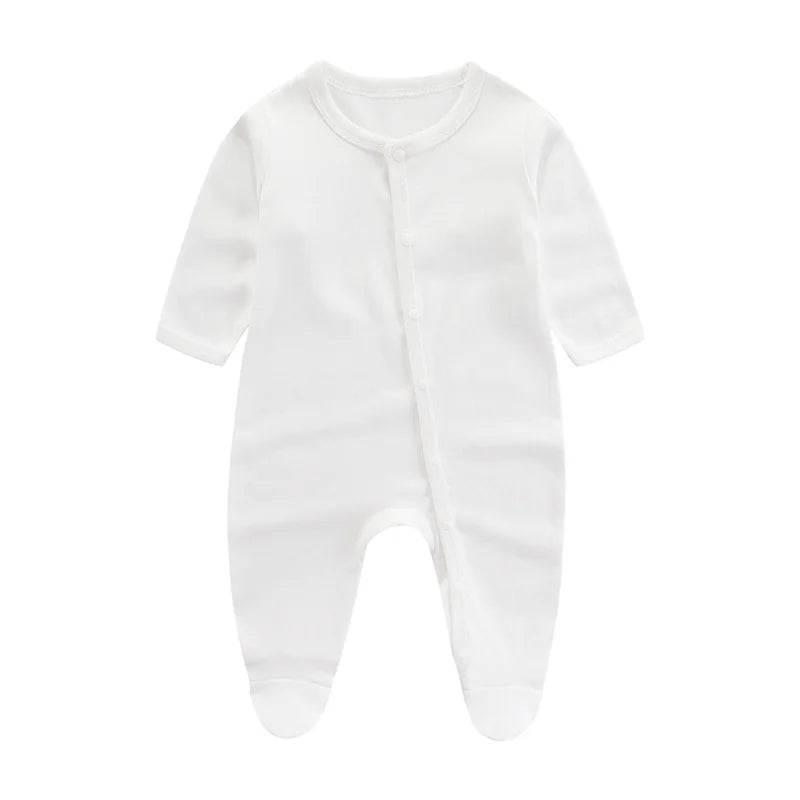 Lullaby Striped Cotton Baby Romper – Full-Sleeve Unisex Bodysuit