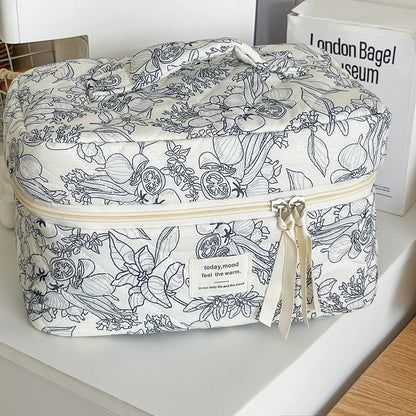 Vintage Floral  Toiletry Bag – Practical & Stylish for Parents