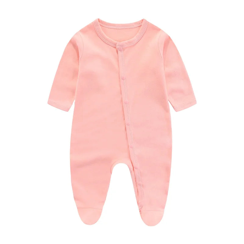 Lullaby Striped Cotton Baby Romper – Full-Sleeve Unisex Bodysuit