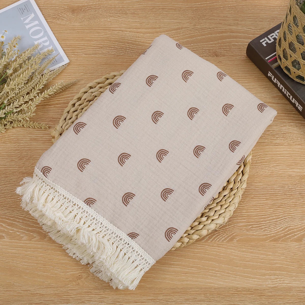 Lullaby Muslin Cotton Baby Blanket