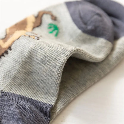 Dinosaur Socks for Boys (Pack of 5)