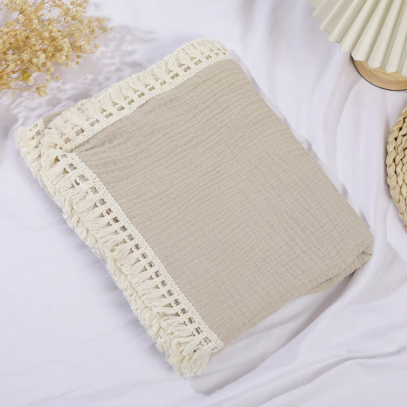 Lullaby Muslin Cotton Baby Blanket