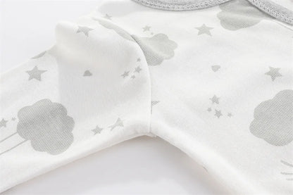 Lullaby Striped Cotton Baby Romper – Full-Sleeve Unisex Bodysuit