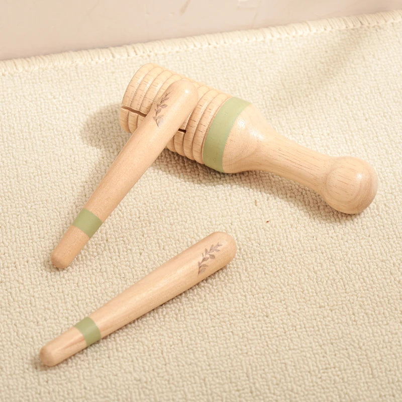 Wooden Musical Instrument Toy – Xylophone, Beads & Drum