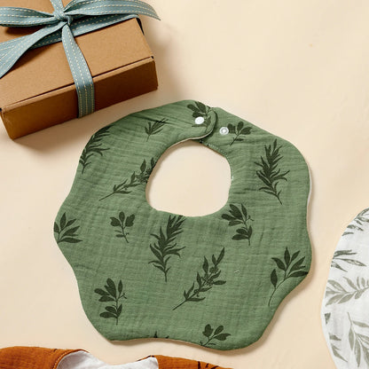 Lullaby Baby Bib – Cute Unisex Everyday Feeding Bib - Set 5 Pcs