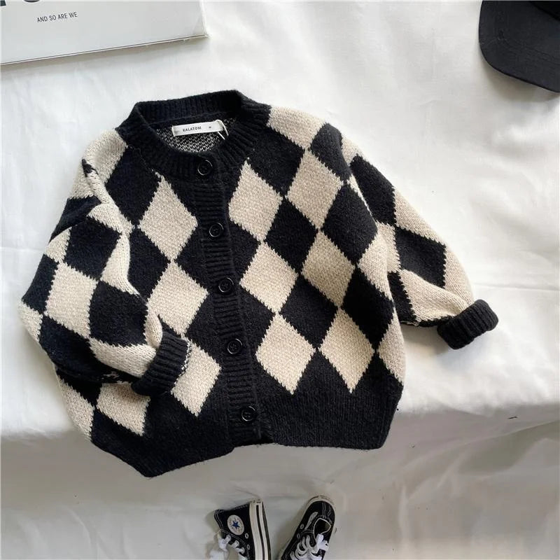 Cotton, Cashmere Geometric Sweater – Autumn Collection