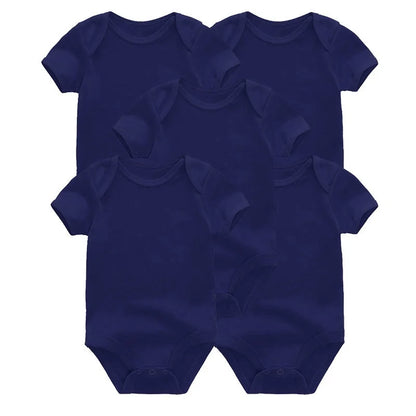 Lullaby 5-Piece Cotton Baby Bodysuit Set