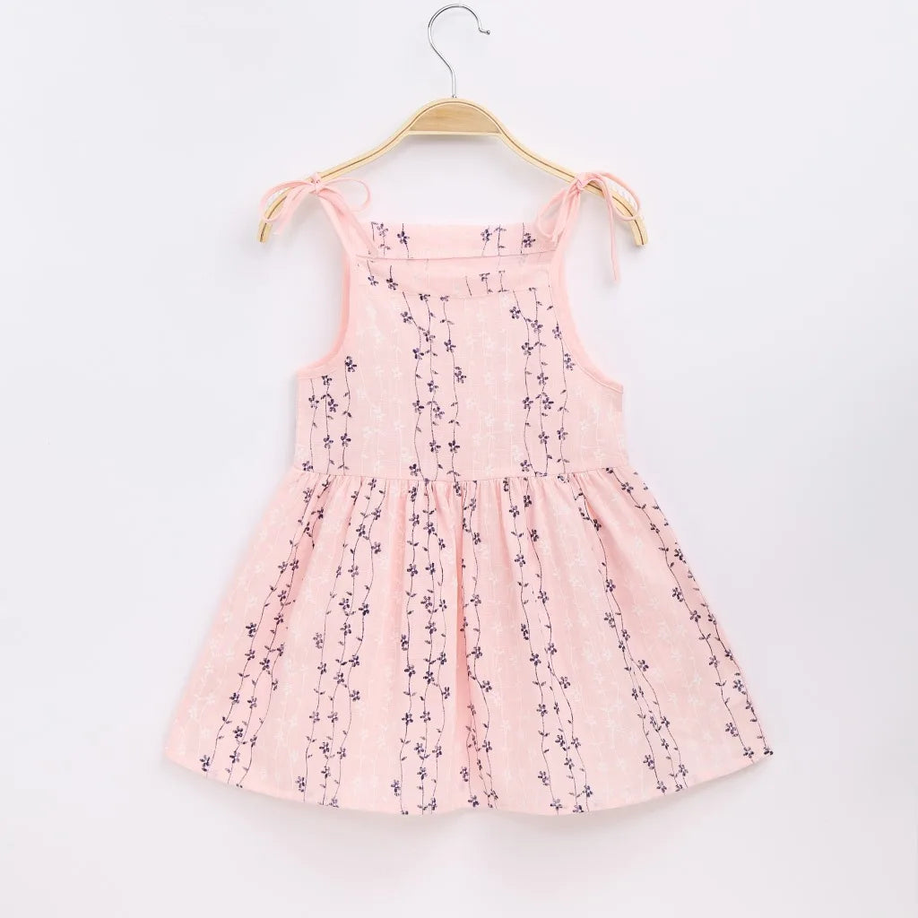 Cotton Linen Strappy Dress – Lullaby