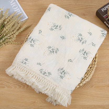 Lullaby Muslin Cotton Baby Blanket