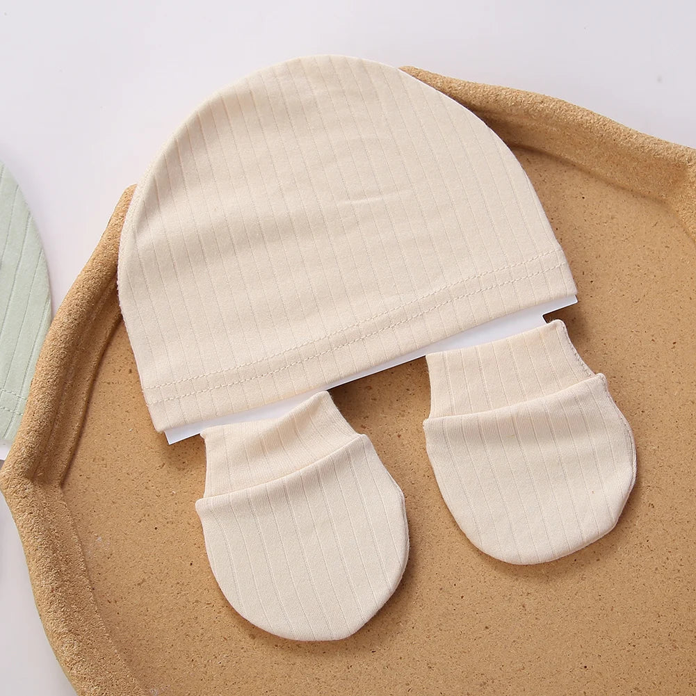 Unisex Baby Knit Cap – Set