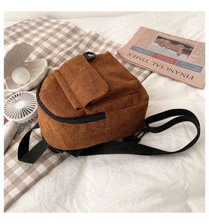 Mini Corduroy Backpack – Unisex