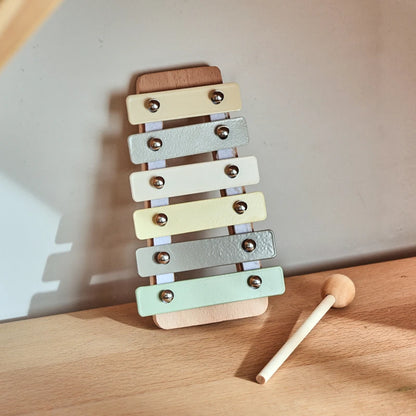 Wooden Musical Instrument Toy – Xylophone, Beads & Drum