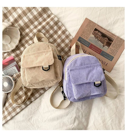 Mini Corduroy Backpack – Unisex