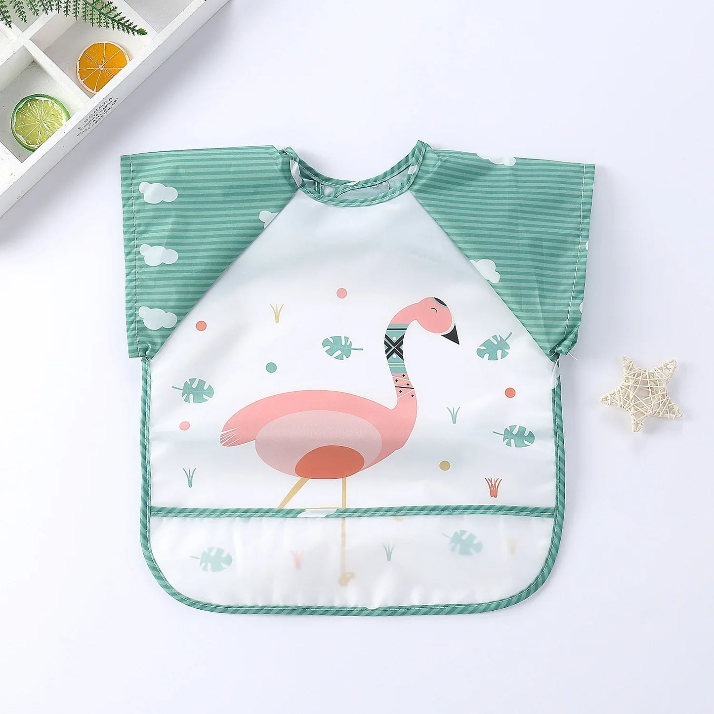 Baby Waterproof Short-Sleeve Bib