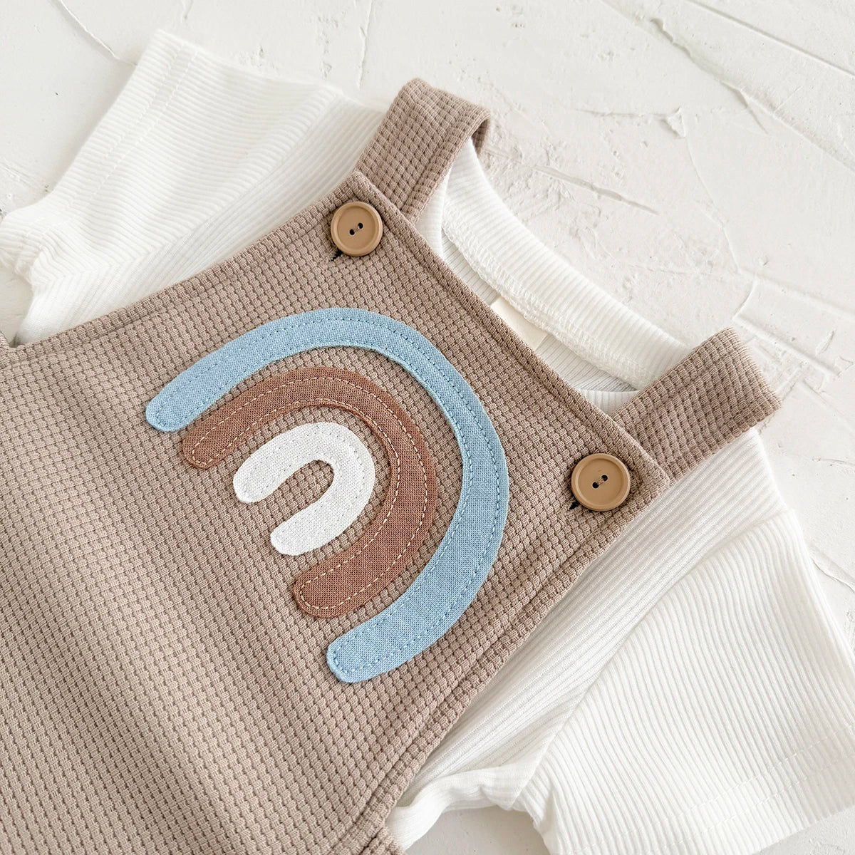 Lullaby Patchwork Baby Set – Short Sleeve 2-Piece