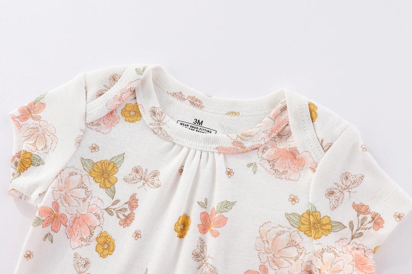 Lullaby Cotton Cute Baby Bodysuit - 5 Piece Set