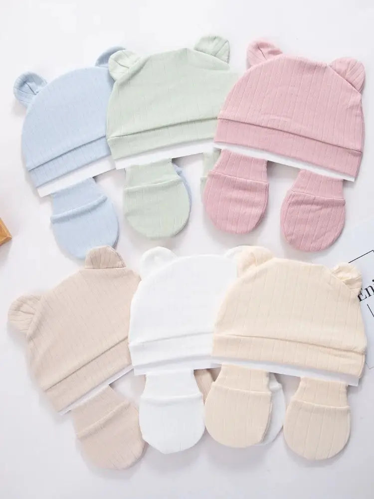 Unisex Baby Knit Cap – Set