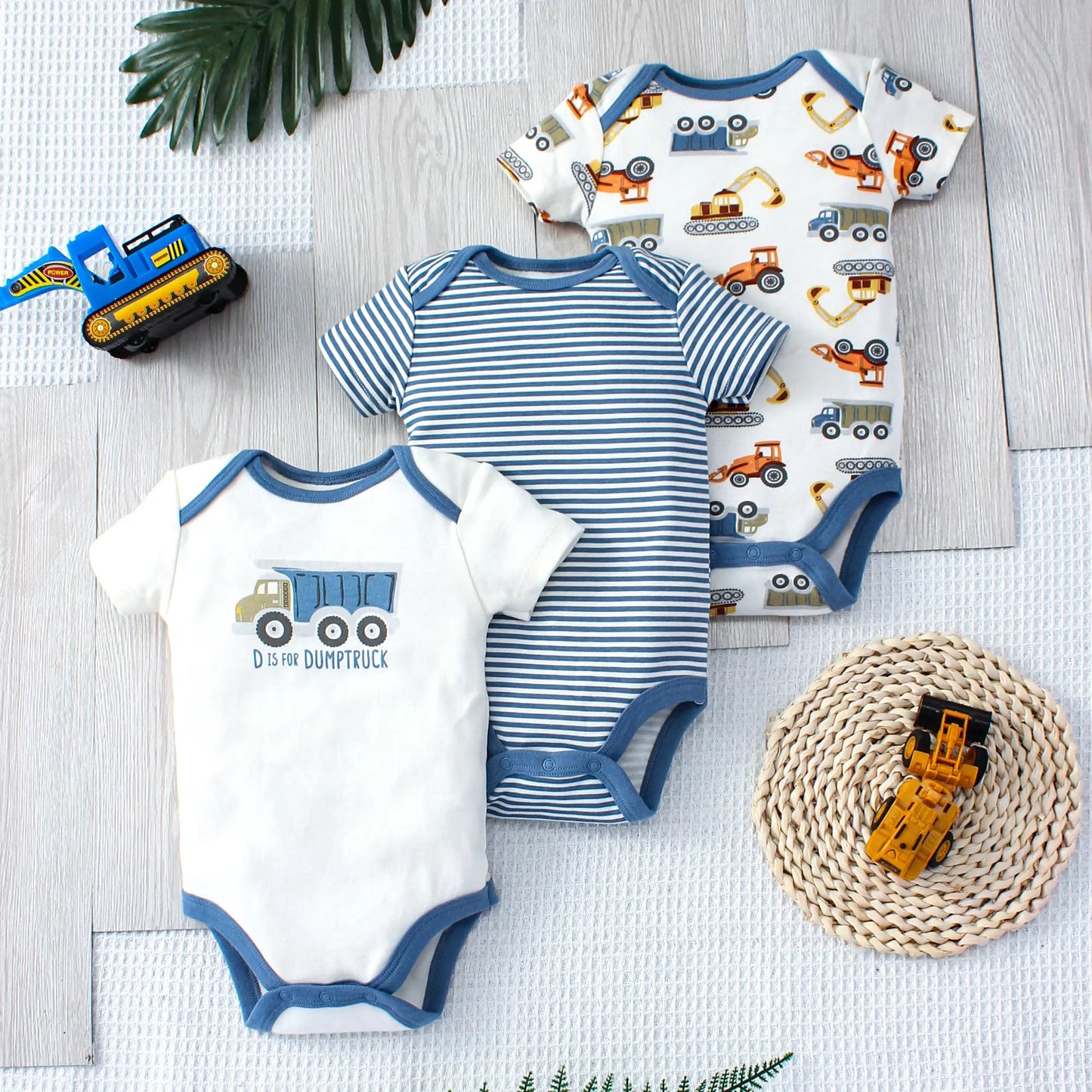 Lullaby Little Dino dude Bodysuit - Set 3Pcs
