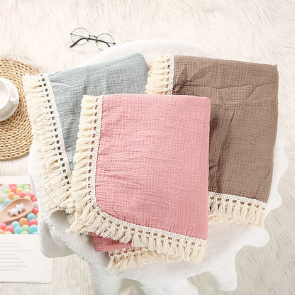 Lullaby Muslin Cotton Baby Blanket
