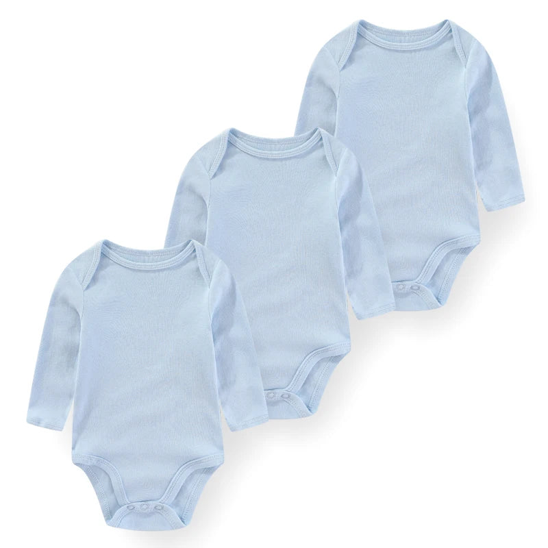 Lullaby Cotton Baby Bodysuit Pack – 3 Pcs