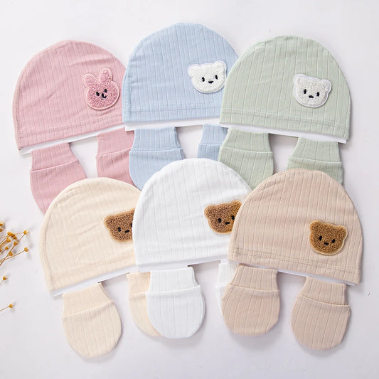 Unisex Baby Knit Cap – Set