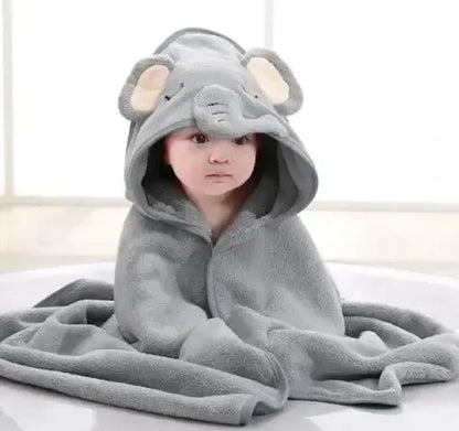 Hooded Bathrobe Towel – Coral Fleece Comfort