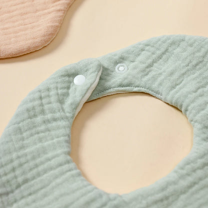 Lullaby Baby Bib – Cute Unisex Everyday Feeding Bib - Set 5 Pcs